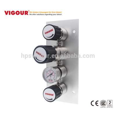 Modular design tapping point high pressure gas regulator