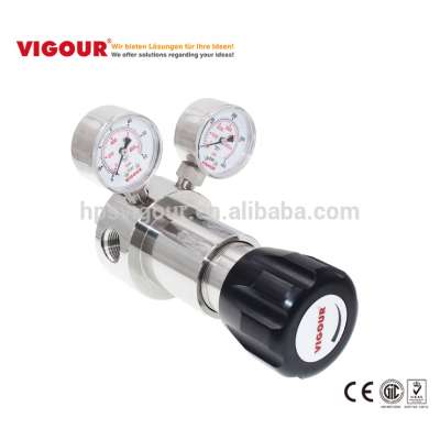 High flow gas high pressure self venting victor co2 gas pressure regulator with gauge