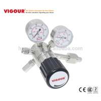 SS316L TESCOM Type single Stage oxygen gas regulator with gauge