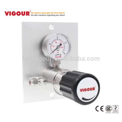 High purity gas Oxygen gas hydrogen gas pressure regulator with panel