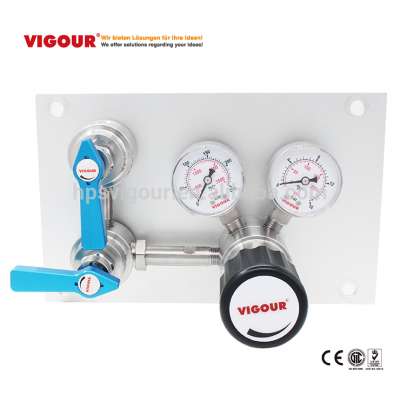 SS316L High quality Gas supply manifolds regulator panel system