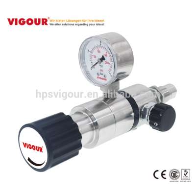 Chrome Plated brass tapping point safety lpg gas regulator