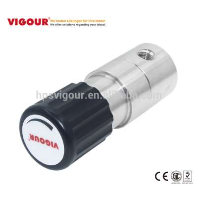 High-precision gas back pressure regulator for gas media