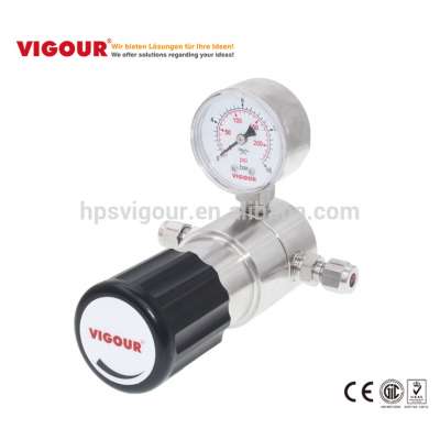 Corrosive Gas single stage Mini hydrogen gas pressure regulator price