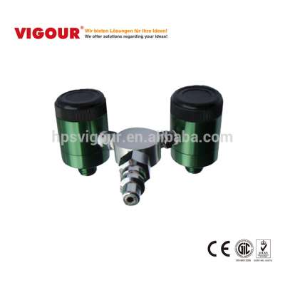 Click type medical gas double quick connect adaptor